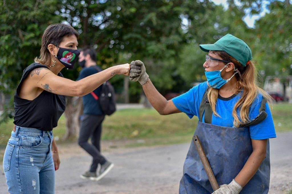  MAYRA SUPERVISÓ LAS TAREAS DE LIMPIEZA EN EL ARROYO SAN FRANCISCO