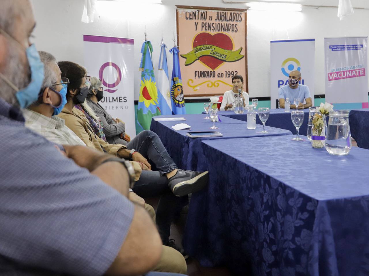 MAYRA ACOMPAÑÓ LA FIRMA DE CONVENIOS DE PAMI CON CENTROS DE JUBILADOS