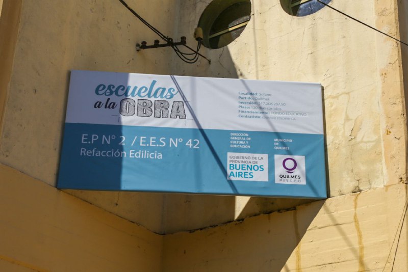 CONTINÚAN LAS OBRAS DE REFACCIÓN EN LAS ESCUELAS DEL DISTRITO