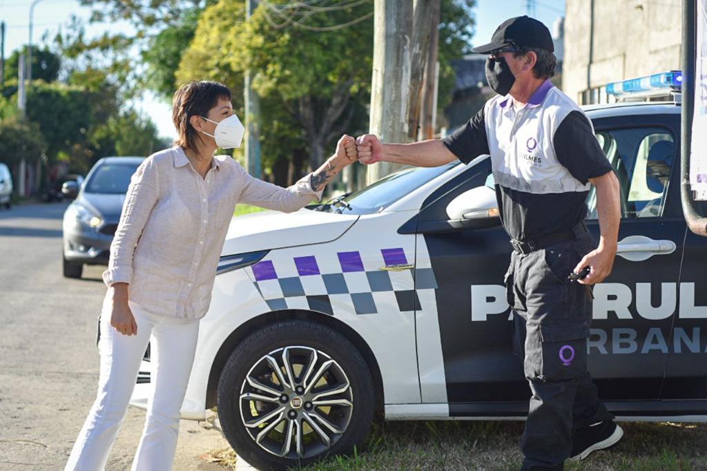 MAYRA SUPERVISÓ UN OPERATIVO DE CONTROL VEHICULAR EN BERNAL