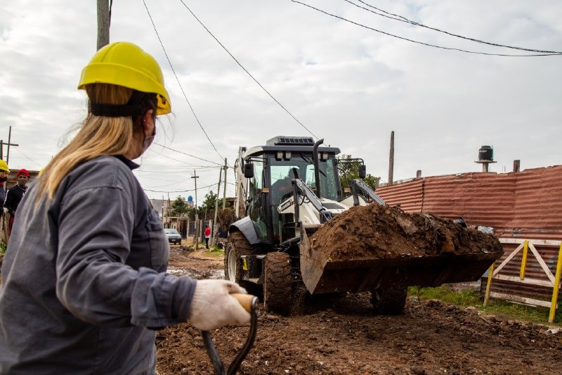 AVANZAN LAS OBRAS DE AGUA EN LA RIBERA DE QUILMES