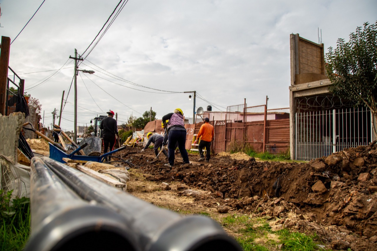 AVANZAN LAS OBRAS DE AGUA EN LA RIBERA DE QUILMES