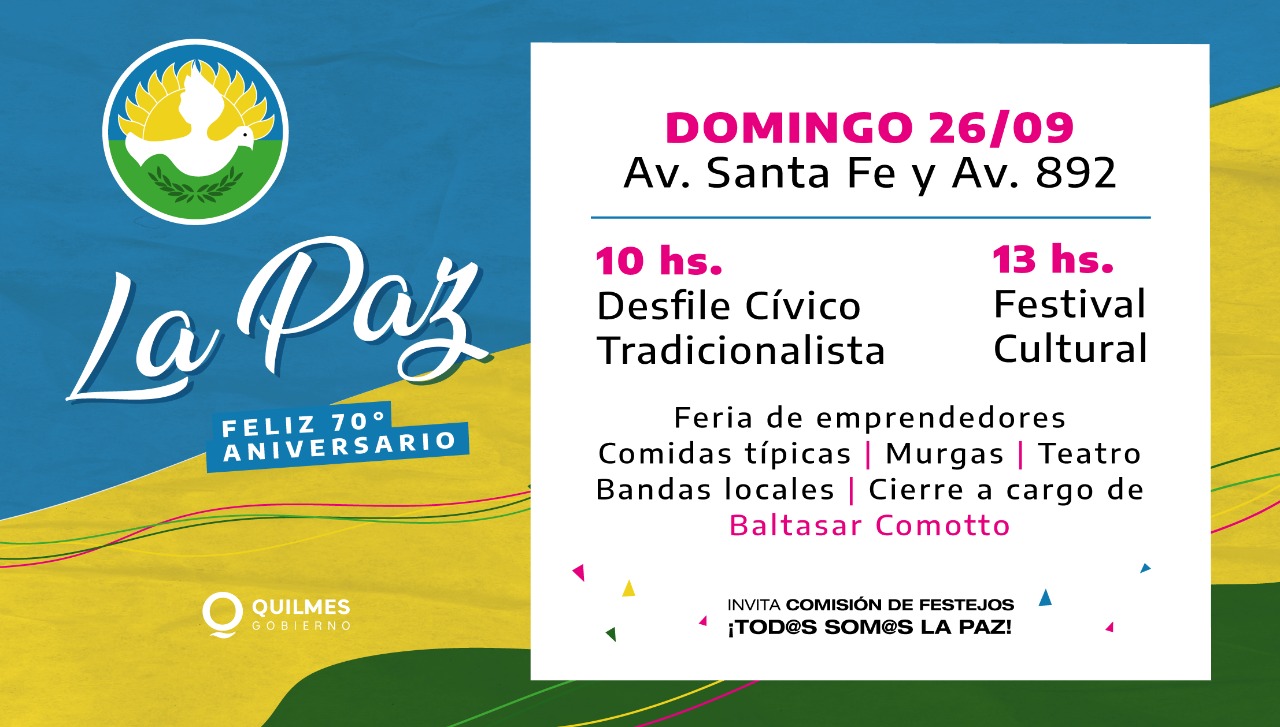 FESTEJOS POR EL 70º ANIVERSARIO DEL BARRIO LA PAZ