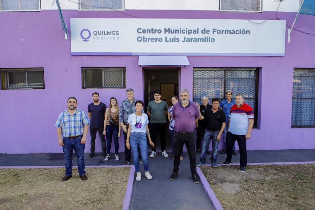MAYRA SUPERVISÓ LOS AVANCES DE LA PUESTA EN VALOR DEL CFP LUIS JARAMILLO