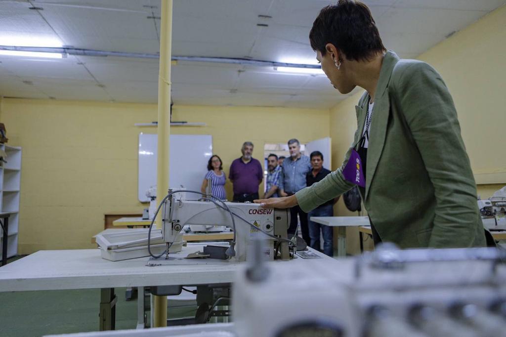 MAYRA SUPERVISÓ LOS AVANCES DE LA PUESTA EN VALOR DEL CFP LUIS JARAMILLO