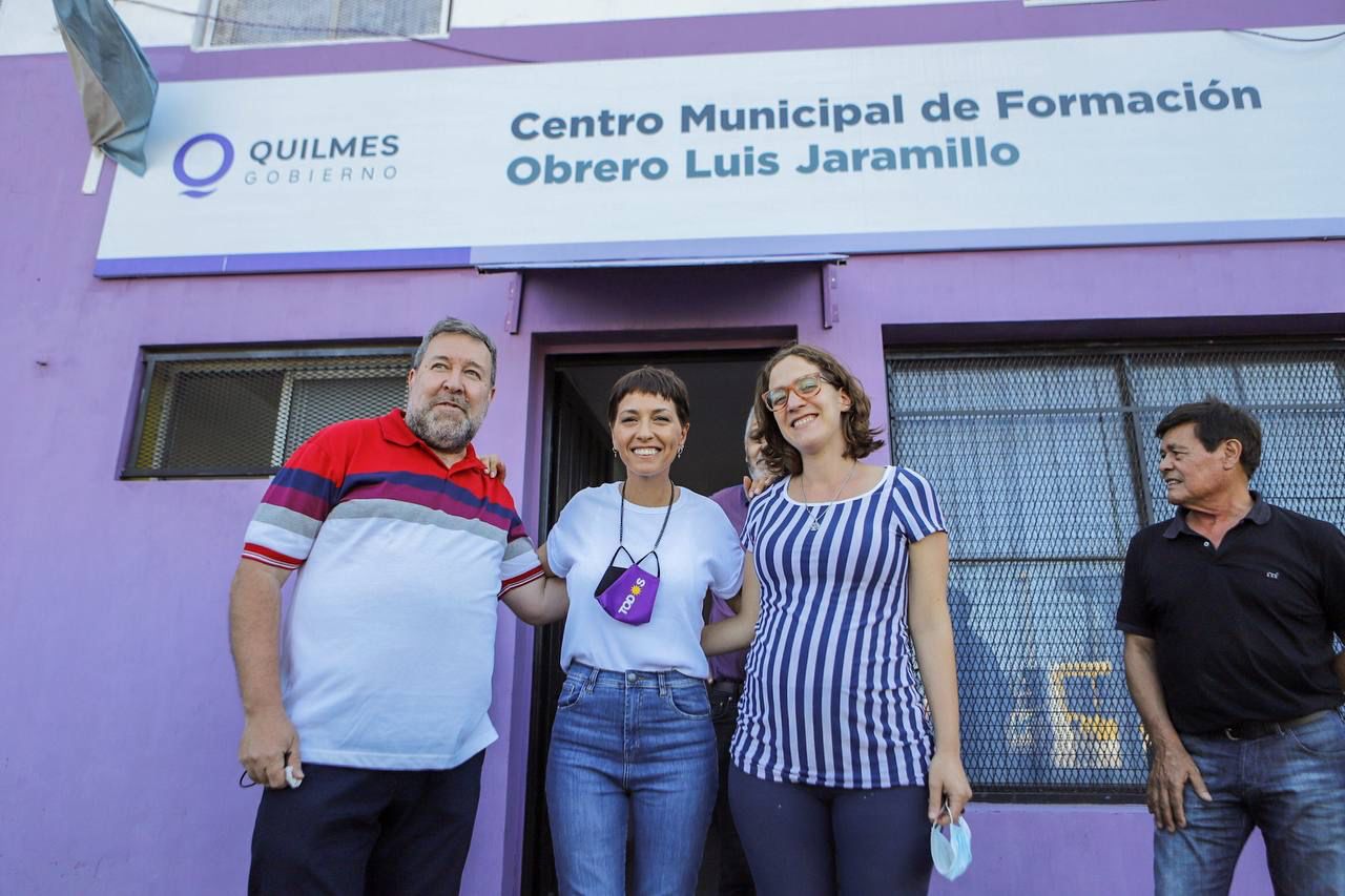 MAYRA SUPERVISÓ LOS AVANCES DE LA PUESTA EN VALOR DEL CFP LUIS JARAMILLO