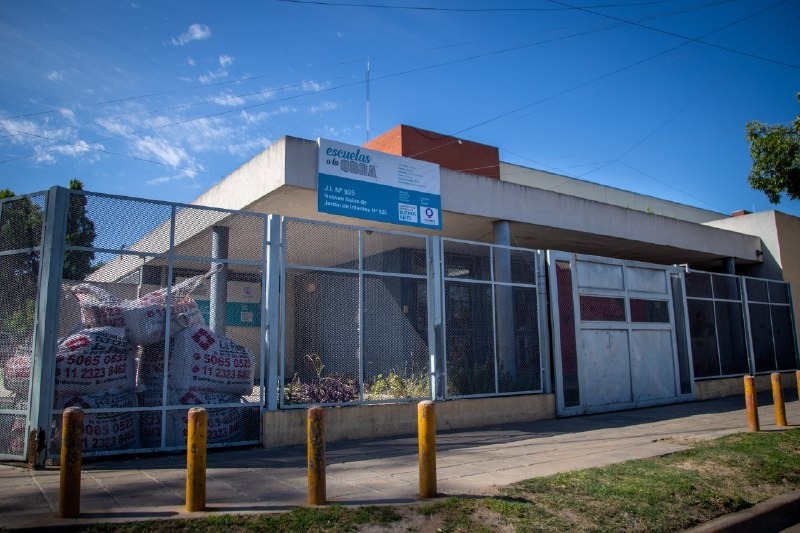 AVANZAN LOS TRABAJOS DE AMPLIACIÓN EN EL JARDÍN DE INFANTES Nº 925