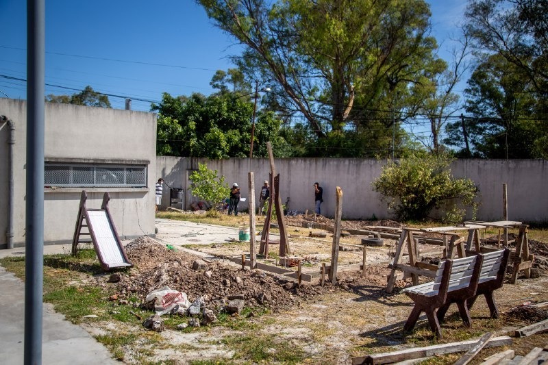 AVANZAN LOS TRABAJOS DE AMPLIACIÓN EN EL JARDÍN DE INFANTES Nº 925