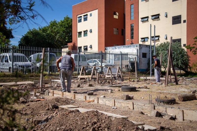 AVANZAN LOS TRABAJOS DE AMPLIACIÓN EN EL JARDÍN DE INFANTES Nº 925