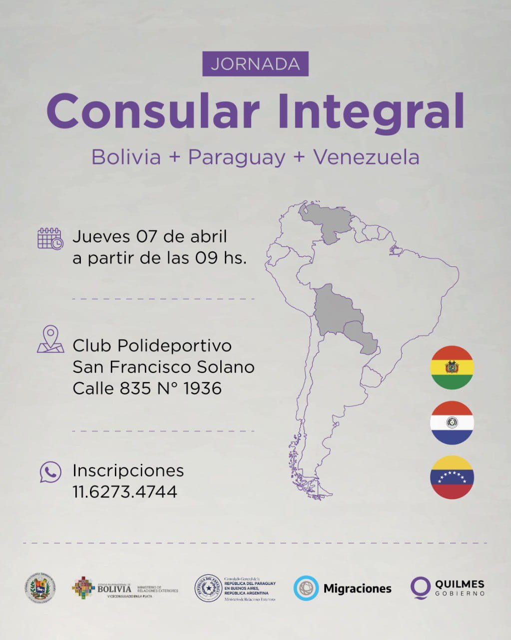  JORNADA CONSULAR INTEGRAL EN QUILMES