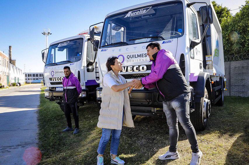 MAYRA PRESENTÓ NUEVOS CAMIONES Y CAMIONETAS PARA EL ÁREA DE RECOLECCIÓN