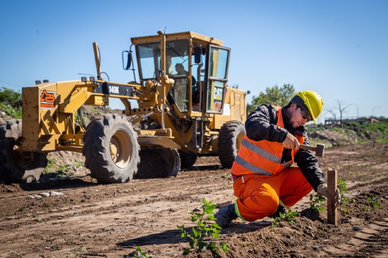 CONTINÚAN LAS OBRAS EN LA NUEVA TRAZA DEL ACCESO SUDESTE