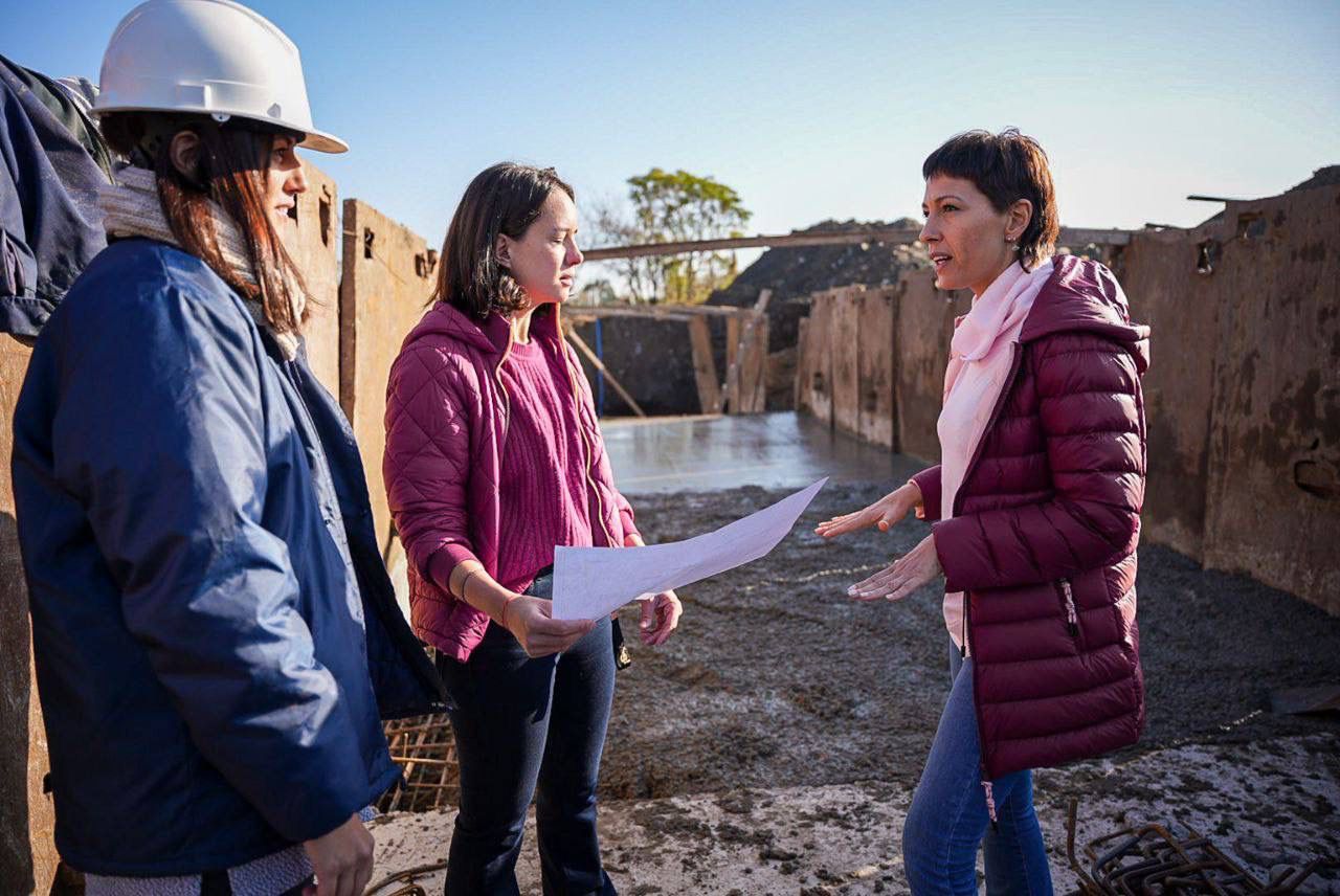 MAYRA SUPERVISÓ LOS AVANCES DE LA OBRA HIDRAÚLICA DEL COLECTOR OTAMENDI