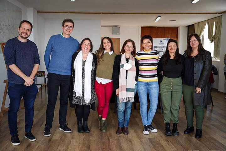 MAYRA RECORRIÓ EL EDIFICIO LA EMBA Y SALUDÓ A LAS NUEVAS AUTORIDADES