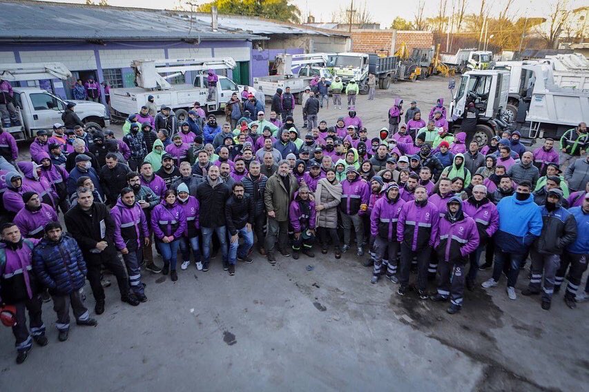 MAYRA SALUDÓ A LAS Y LOS TRABAJADORES DE SERVICIOS PÚBLICOS 