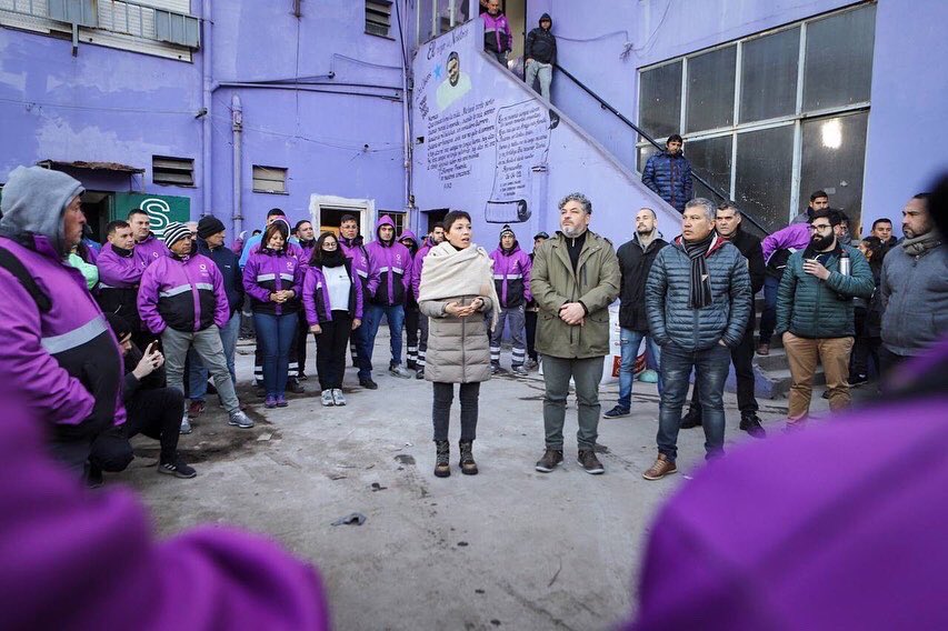 MAYRA SALUDÓ A LAS Y LOS TRABAJADORES DE SERVICIOS PÚBLICOS 