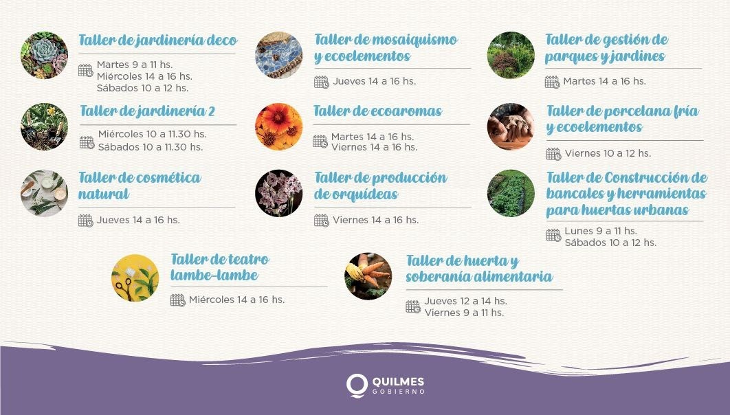 COMIENZAN LAS INSCRIPCIONES AL 2° CUATRIMESTRE DE TALLERES JARDINERÍA 