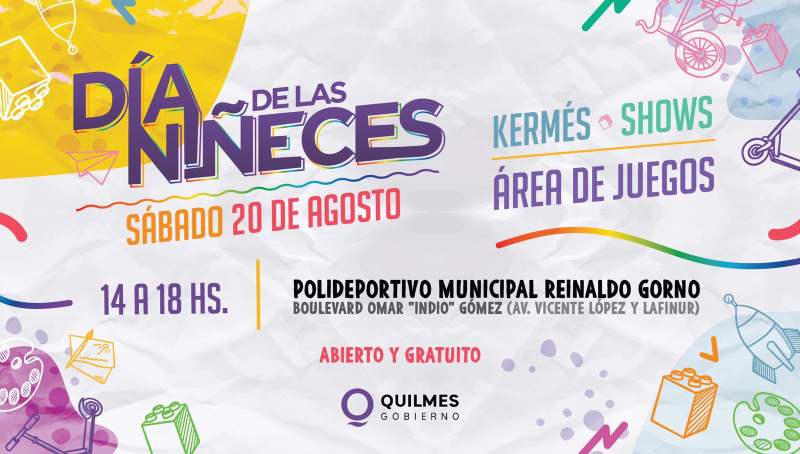 GRAN FESTIVAL POR EL “DÍA DE LAS NIÑECES” EN EL POLIDEPORTIVO MUNICIPAL