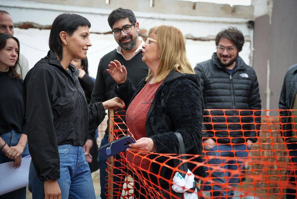 MAYRA RECORRIÓ LA OBRA DE READECUACIÓN DEL CENTRO DE TRATAMIENTO 