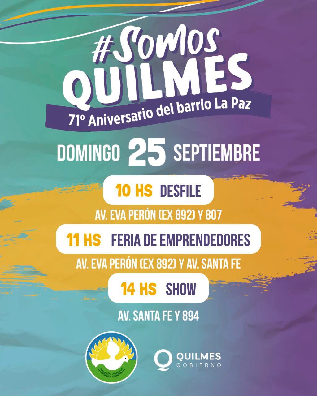 SE VIENEN LOS FESTEJOS POR EL 71º ANIVERSARIO DEL BARRIO LA PAZ 