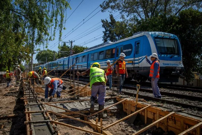 SIGUEN A BUEN RITMO LAS OBRAS EN LA NUEVA ESTACIÓN DE TRENES EN QUILMES SUR
