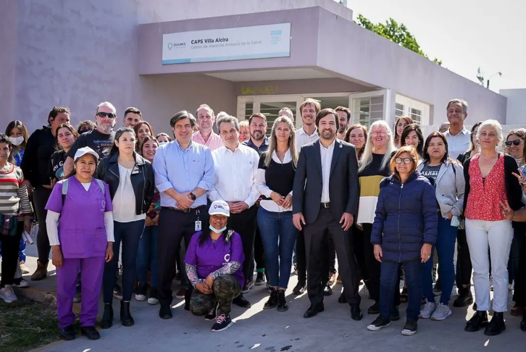 FUNCIONARIOS RECORRIERON JUNTO AL MINISTRO KREPLAK EL CAPS VILLA ALCIRA