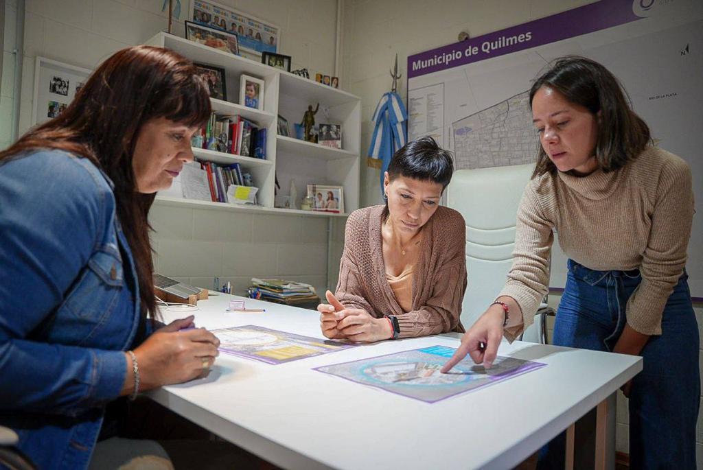  MAYRA Y MIÑO AVANZARON CON EL PROYECTO DE URBANIZACIÓN DEL BARRIO AZUL