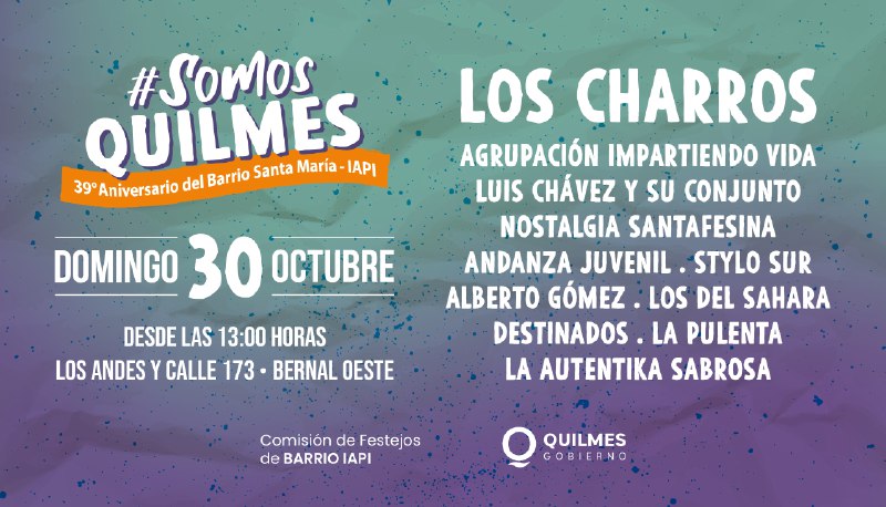 FESTEJOS POR EL 39º ANIVERSARIO DEL BARRIO SANTA MARÍA-IAPI 