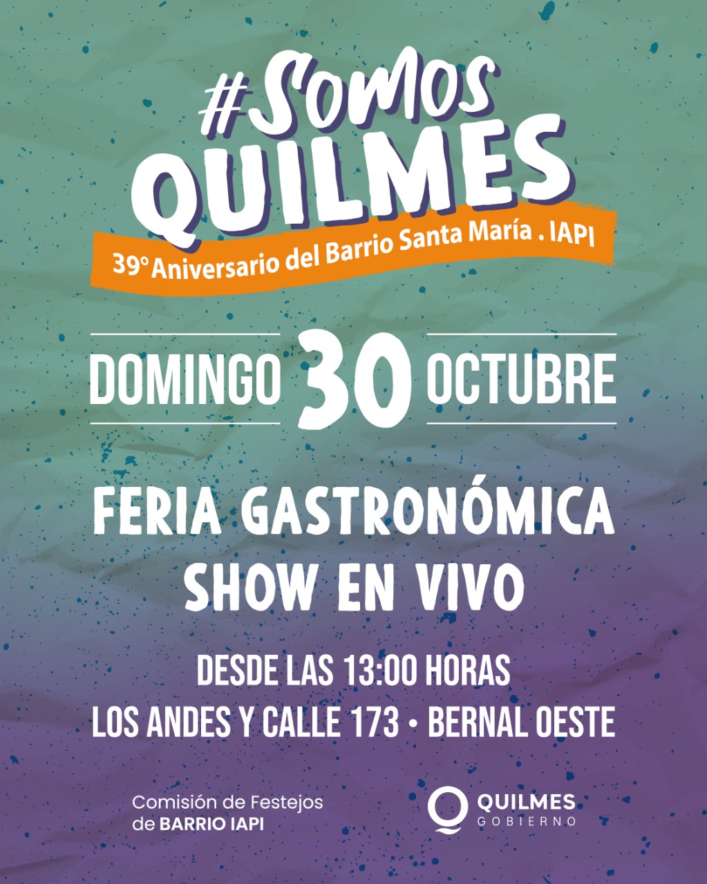 FESTEJOS POR EL 39º ANIVERSARIO DEL BARRIO SANTA MARÍA-IAPI 