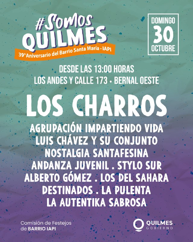 FESTEJOS POR EL 39º ANIVERSARIO DEL BARRIO SANTA MARÍA-IAPI 
