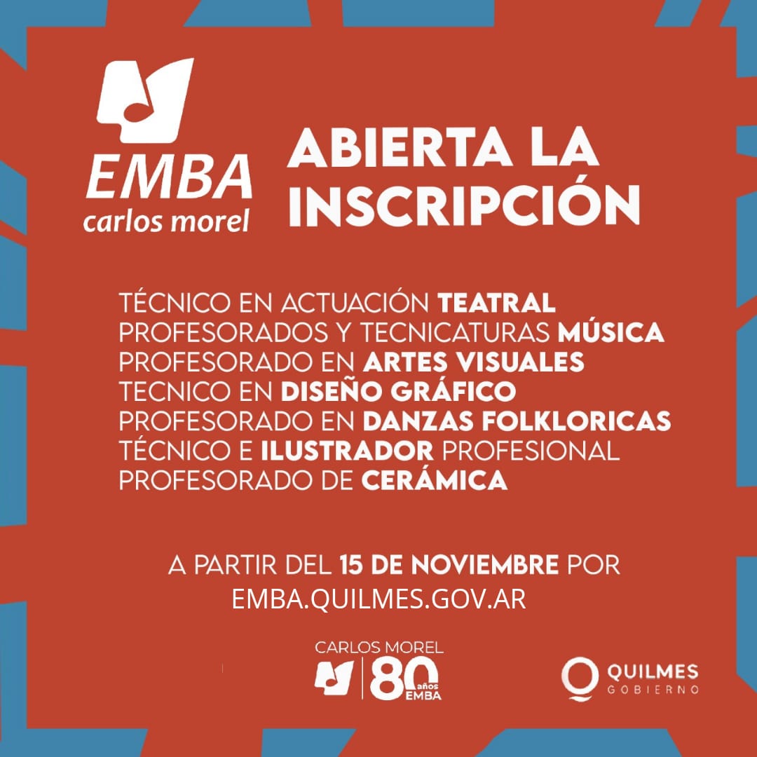 INSCRIPCIONES 2023 A TECNICATURAS, PROFESORADOS Y FORMACIÓN BÁSICA EN EMBA