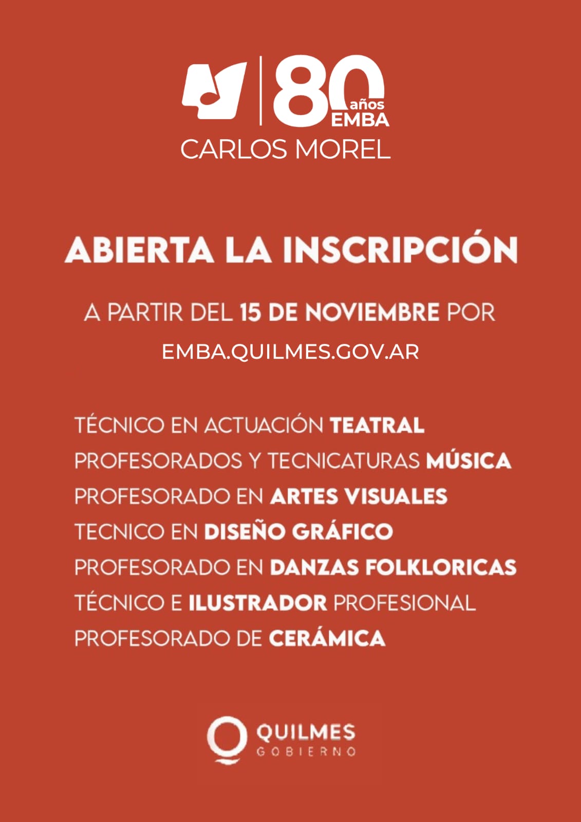 INSCRIPCIONES 2023 A TECNICATURAS, PROFESORADOS Y FORMACIÓN BÁSICA EN EMBA
