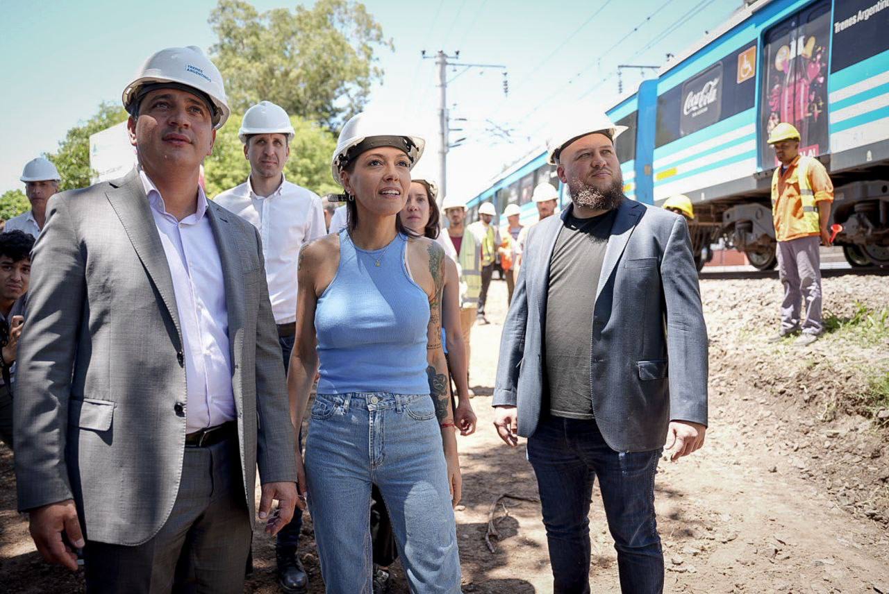 MAYRA Y MARTÍN MARINUCCI, SUPERVISARON LA OBRA DE LA NUEVA ESTACIÓN