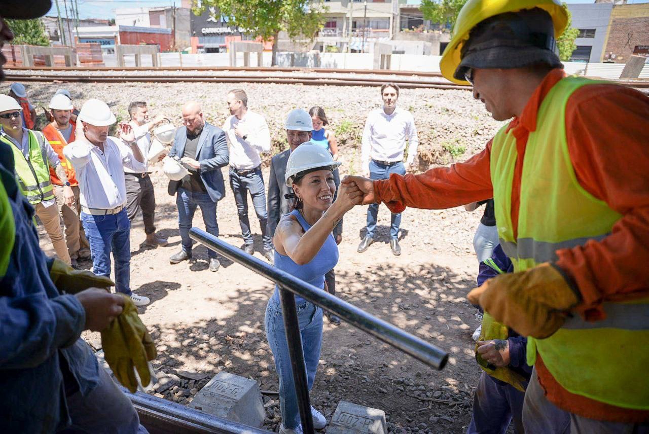 MAYRA Y MARTÍN MARINUCCI, SUPERVISARON LA OBRA DE LA NUEVA ESTACIÓN