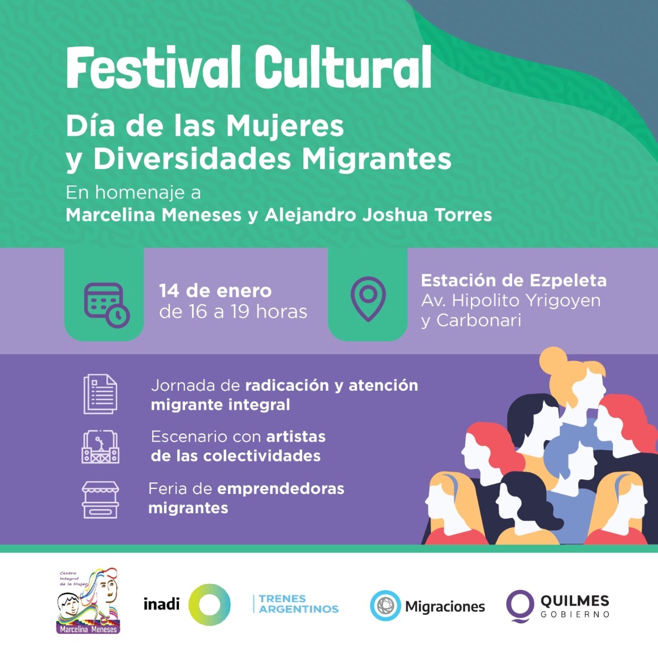FESTIVAL CULTURAL POR EL DÍA DE LAS MUJERES Y DIVERSIDADES MIGRANTES