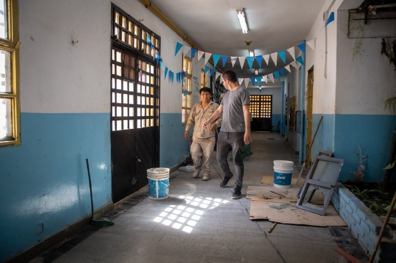 SE SUPERVISARON OBRAS DE INFRAESTRUCTURA EN ESCUELAS MUNICIPALES