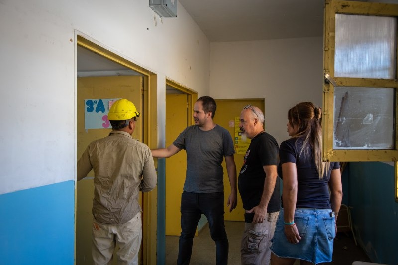 SE SUPERVISARON OBRAS DE INFRAESTRUCTURA EN ESCUELAS MUNICIPALES