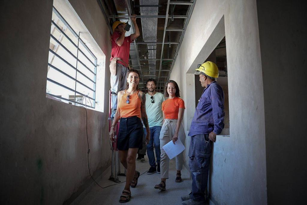 MAYRA SUPERVISÓ EL AVANCE DE OBRA DEL CENTRO DE PRIMERA INFANCIA 