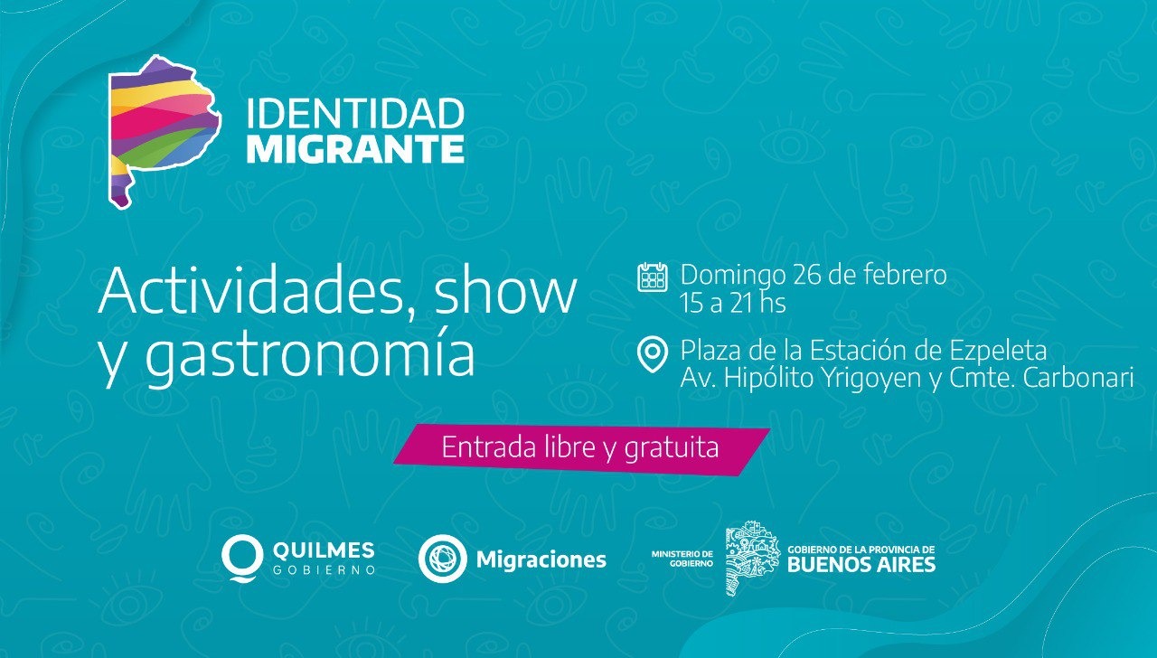 “IDENTIDAD MIGRANTE” LLEGA ESTE DOMINGO A LA ESTACIÓN DE EZPELETA