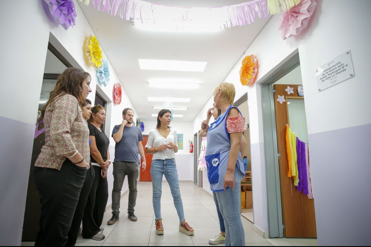 MAYRA RECORRIÓ LAS OBRAS REALIZADAS EN EL JARDÍN DE INFANTES MUNICIPAL Nº 4