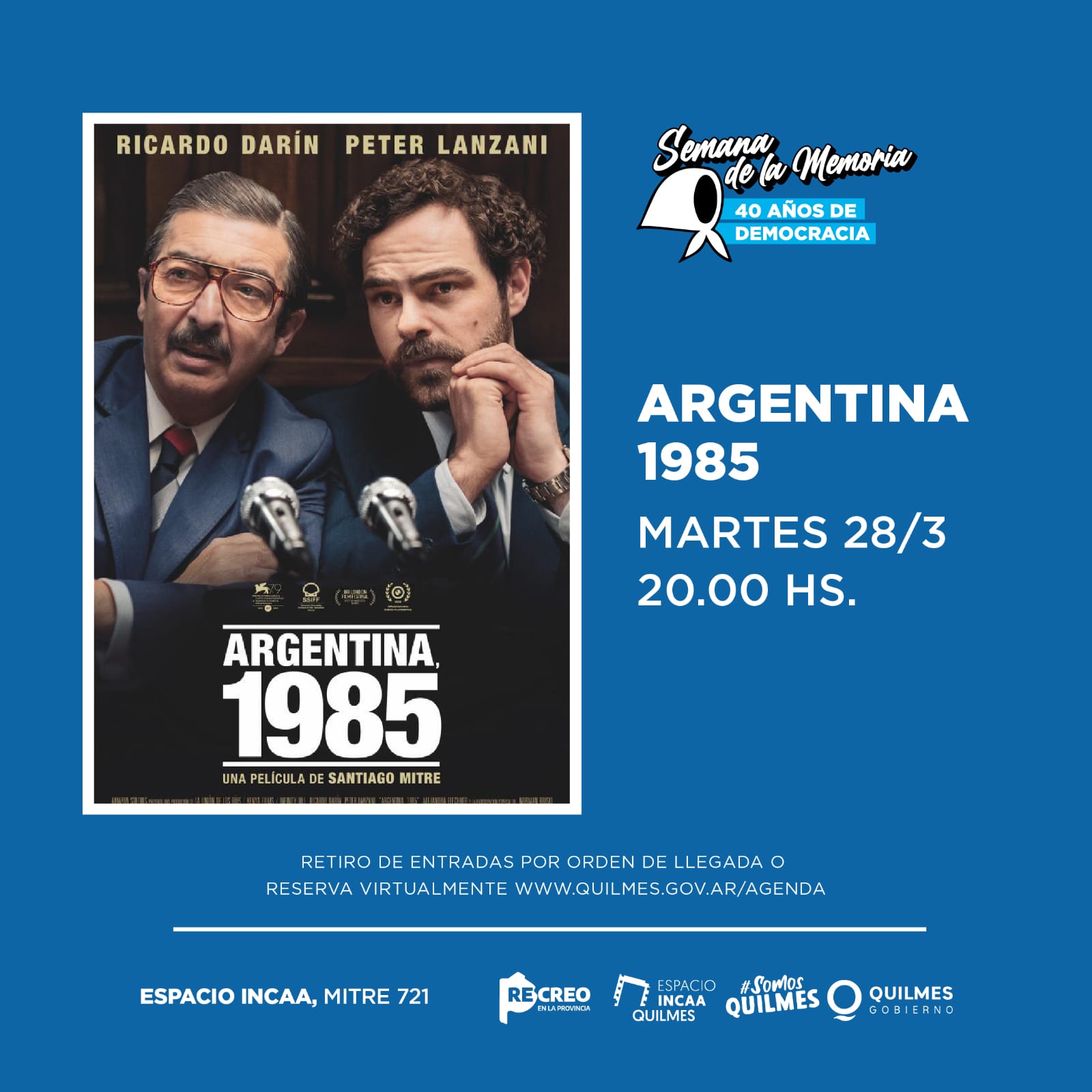 VARIADA AGENDA DE ACTIVIDADES Y ESPECTÁCULOS ARTÍSTICOS EN QUILMES