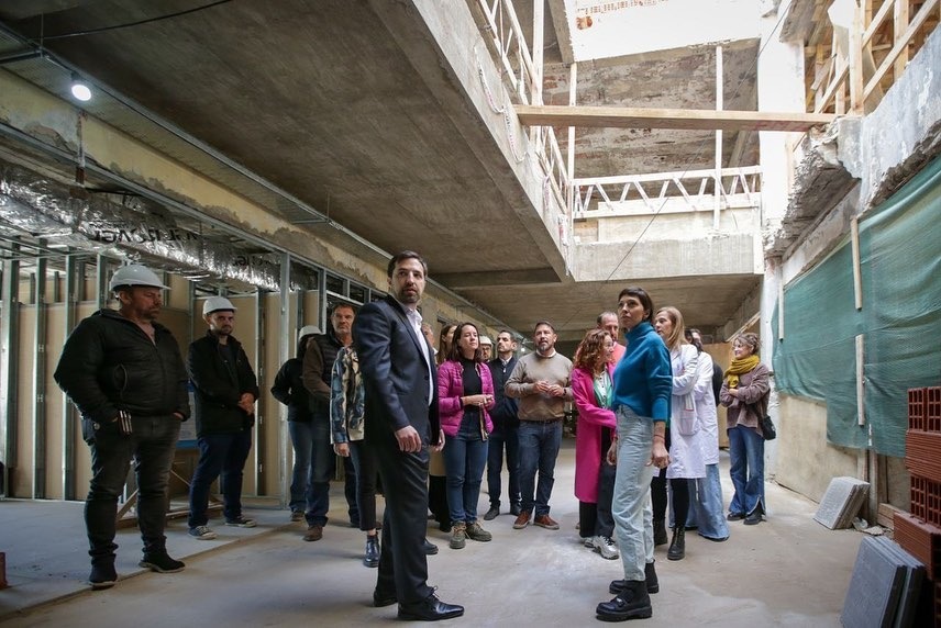 MAYRA Y NICOLÁS KREPLAK SUPERVISARON OBRAS EN EL HOSPITAL ISIDORO IRIARTE 