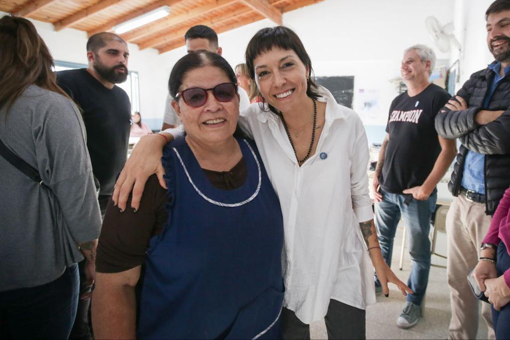 MAYRA RECORRIÓ LAS OBRAS  DE LA ESCUELA SECUNDARIA Nº 58 DE LA RIBERA