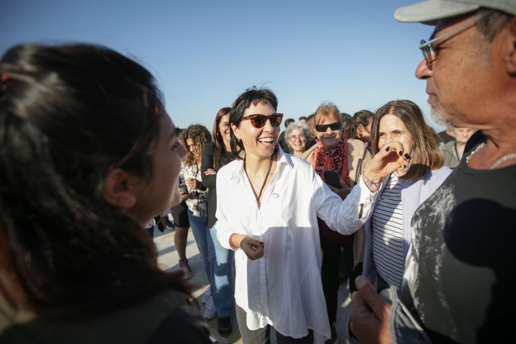 MAYRA SUPERVISÓ LOS AVANCES DE LA OBRA DEL NUEVO PARQUE DE LA RIBERA 