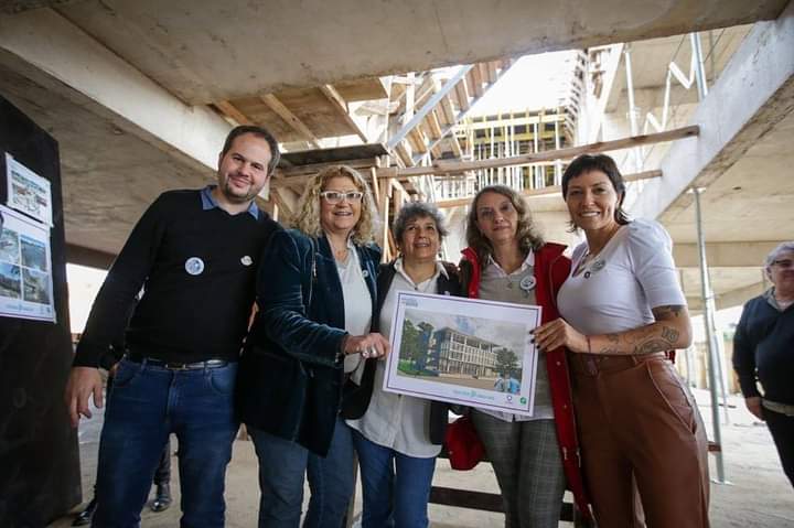  MAYRA RECORRIÓ LOS AVANCES DE OBRA DEL NUEVO EDIFICIO DEL ISFDyT Nº 83 