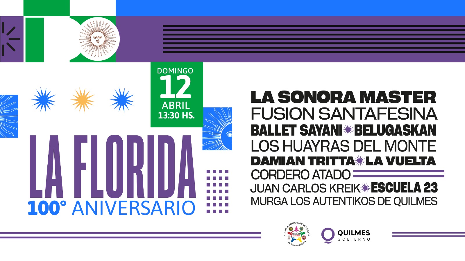 EL MUNICIPIO  INVITA A LOS VECINOS AL 100º ANIVERSARIO DE VILLA FLORIDA 