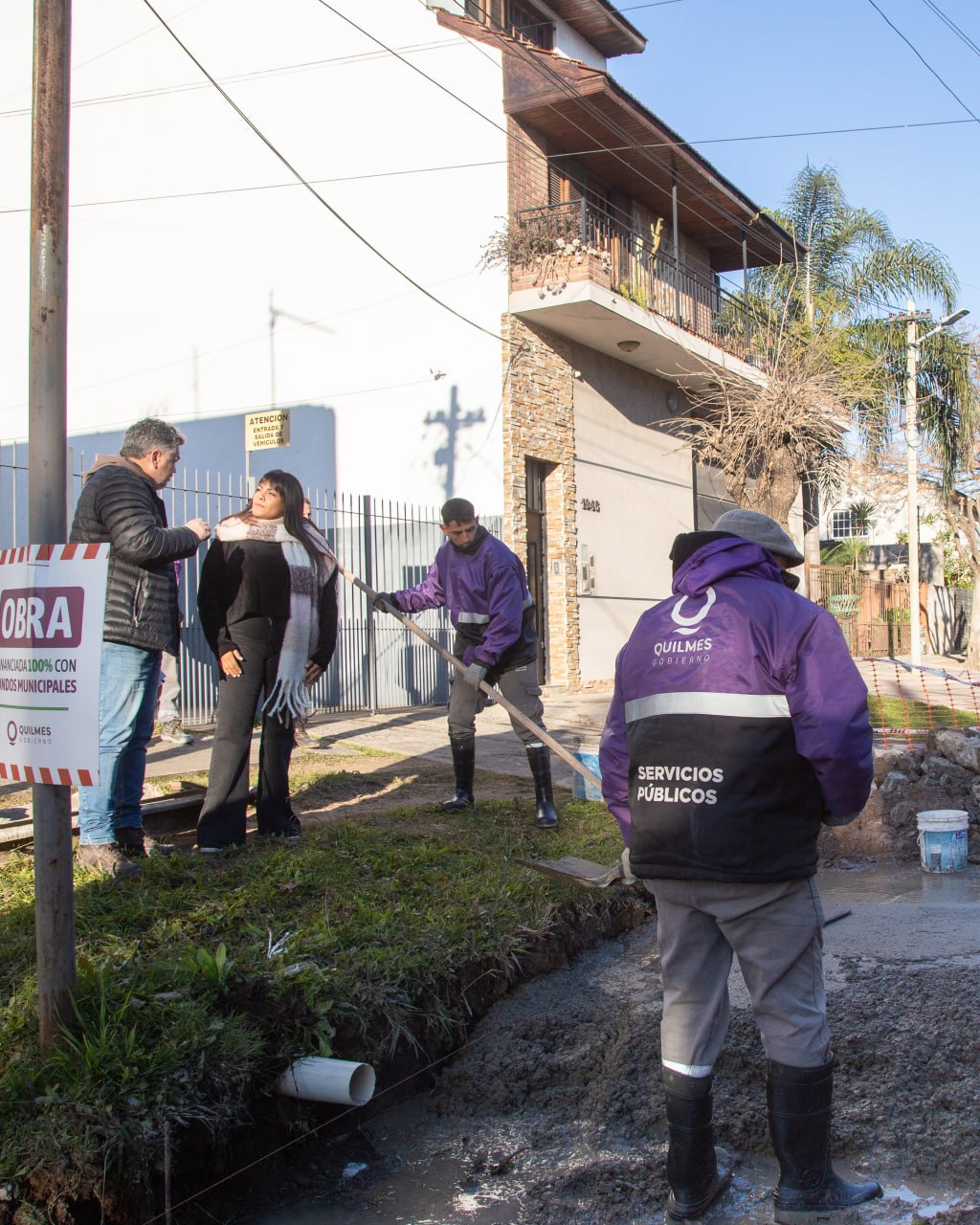 CONTINÚAN  LOS TRABAJOS DE BACHEO EN EL OESTE DEL DISTRITO 